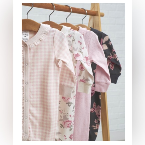 *Lowest Price* Gerber Baby Girls Pink ruffle front Coveralls sz: 6 - 9 months - Picture 3 of 3